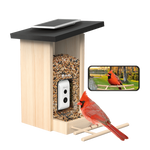 Birdfy Feeder Ebony - Mangeoire à oiseaux intelligente en bois