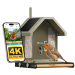 Birdfy Feeder Metal 2 - Mangeoire Métallique Anti‑Rongement 4K Pour Oiseaux