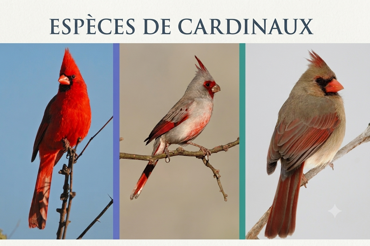 8 types de cardinaux magnifiques à découvrir absolument