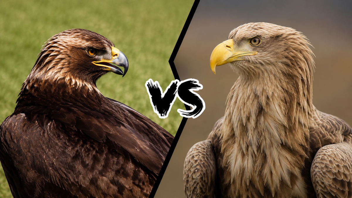 Pygargue à queue blanche vs aigle royal : comparatif