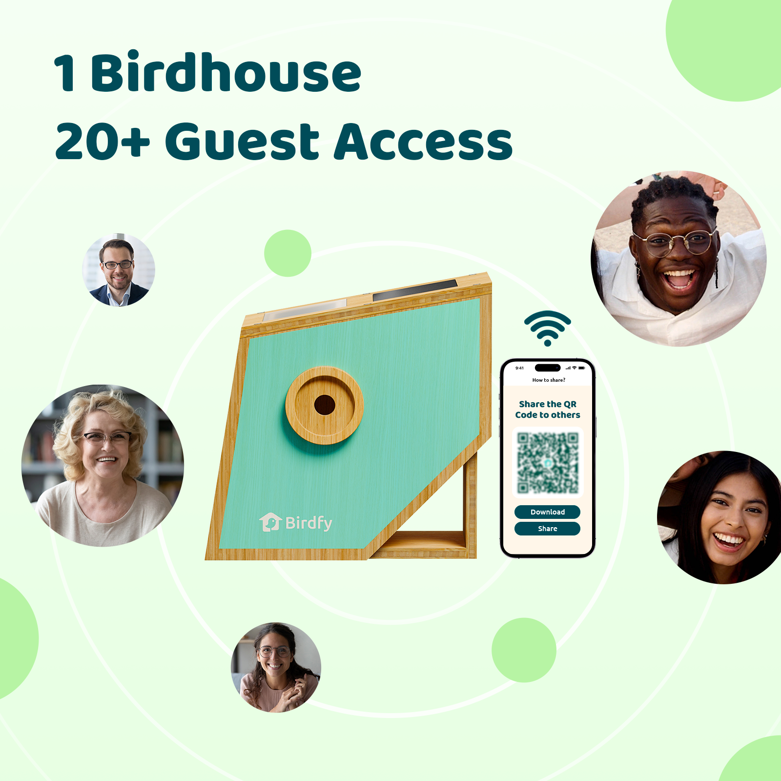 Birdfy Nest Polygon - Nichoir intelligent avec caméra