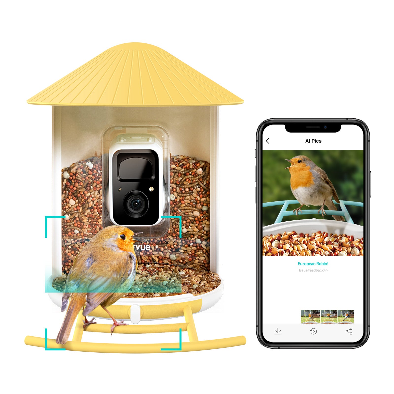 Birdfy Feeder - Mangeoire à Oiseaux avec Caméra