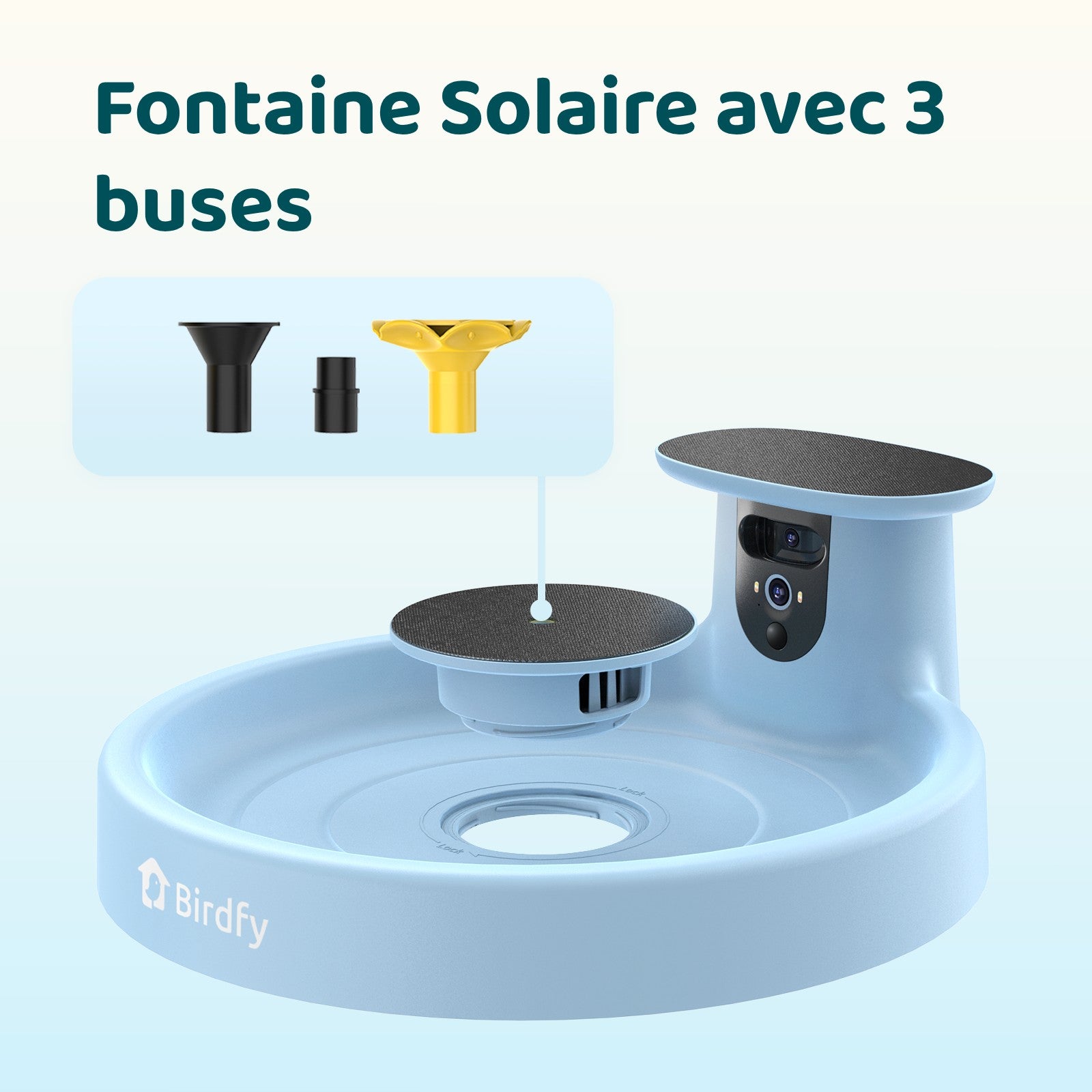 Birdfy Bath Pro - Fontaine à oiseaux intelligente avec caméra