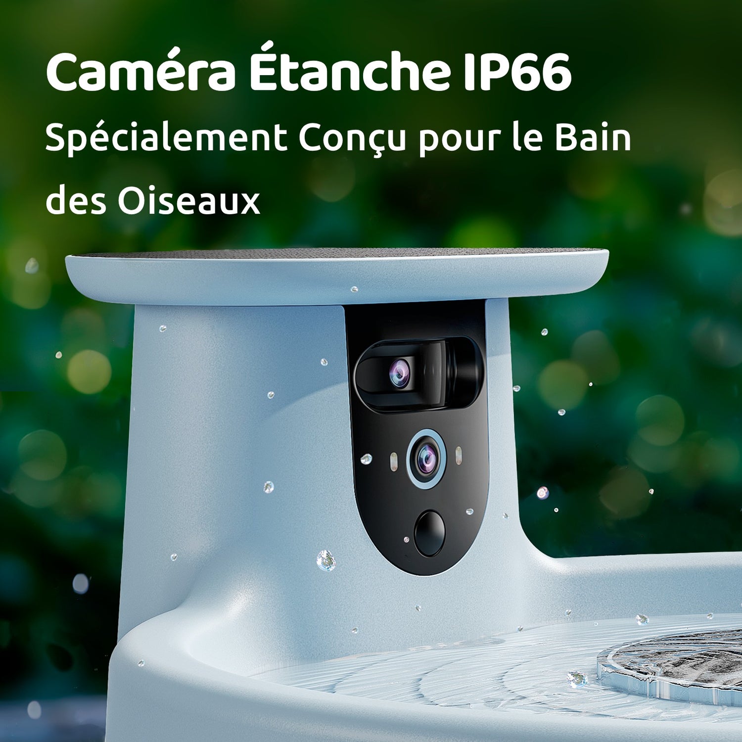 Birdfy Bath Pro - Fontaine à oiseaux intelligente avec caméra
