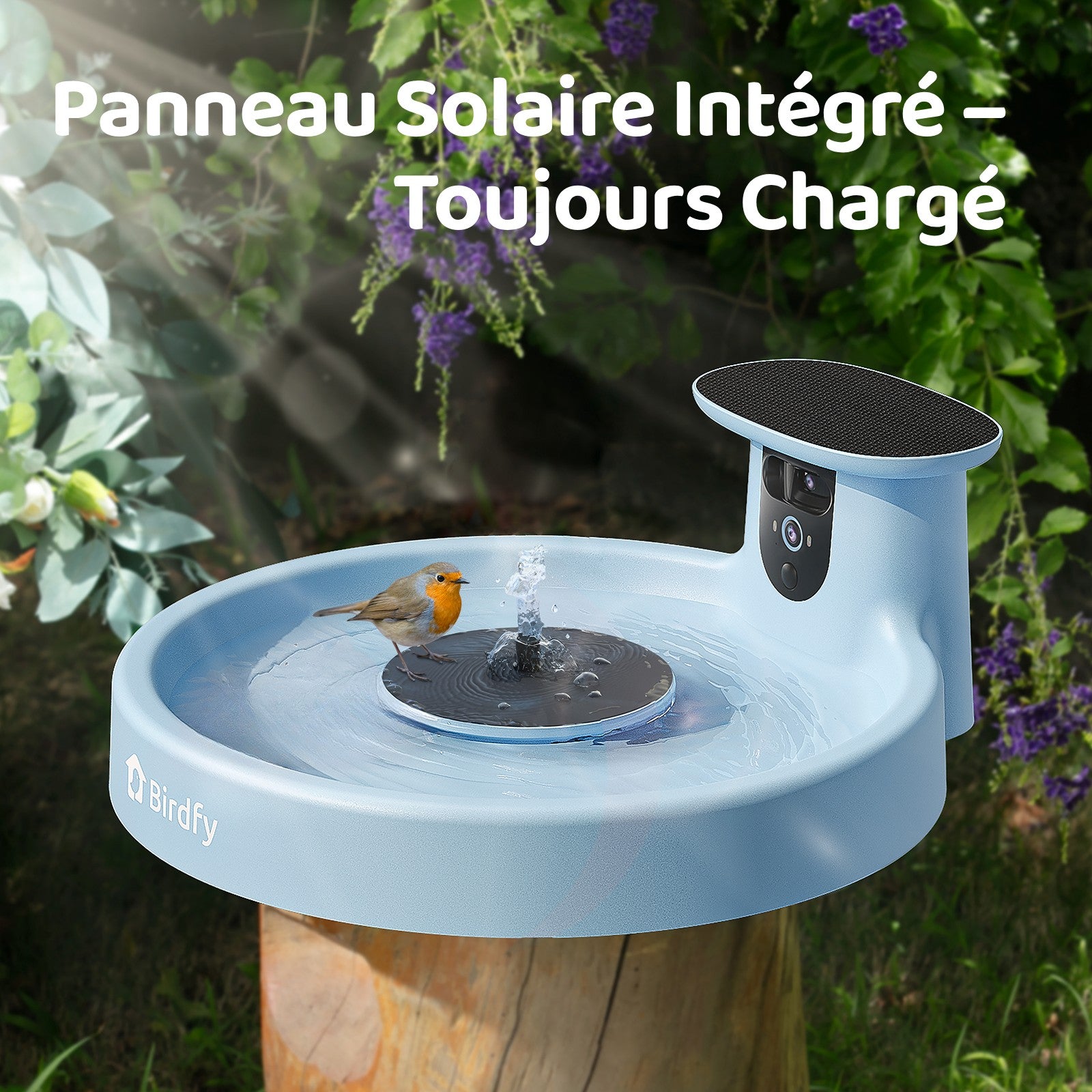 Birdfy Bath Pro - Fontaine à oiseaux intelligente avec caméra