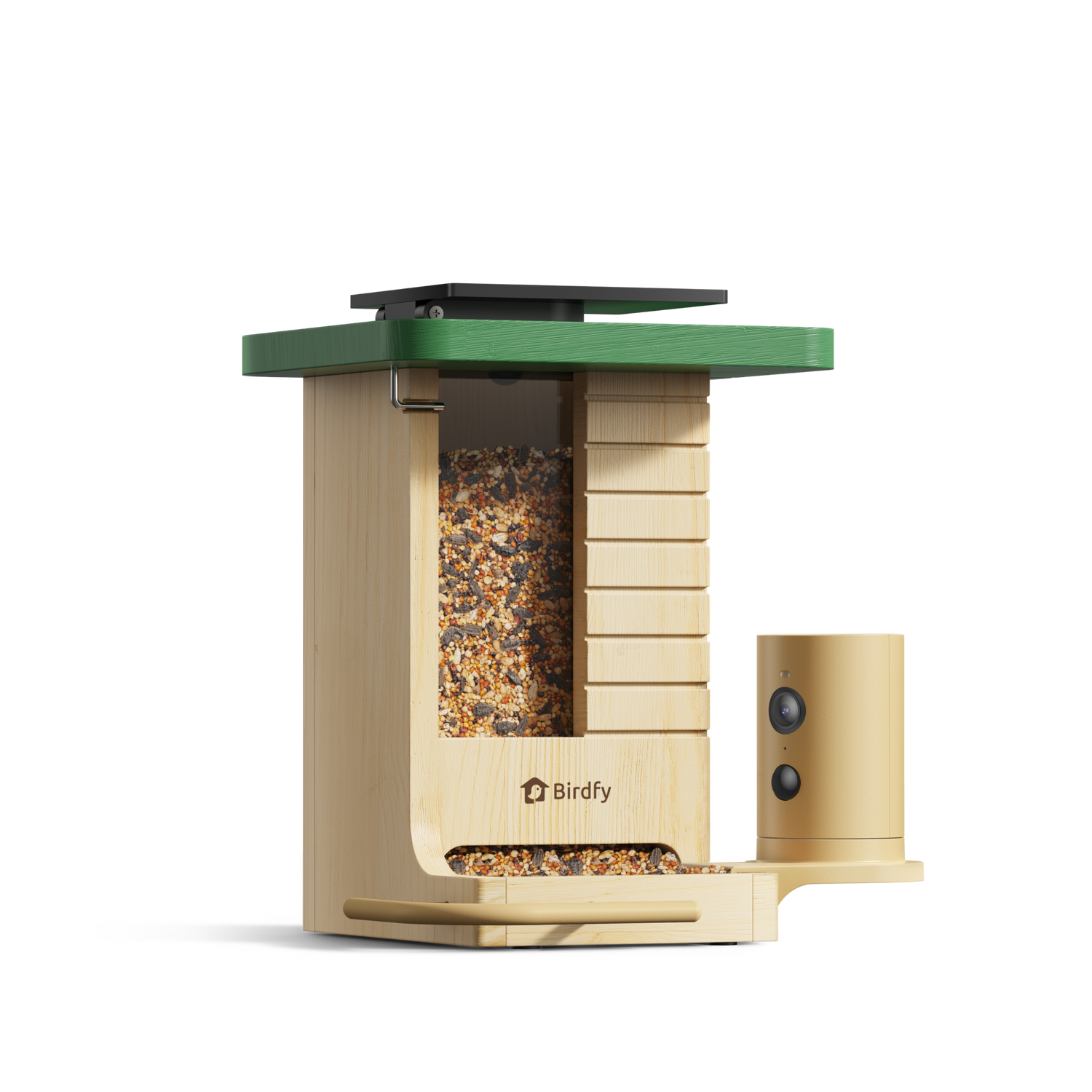Birdfy Feeder Wood – Mangeoire à Oiseaux Intelligente en Bois avec Caméra