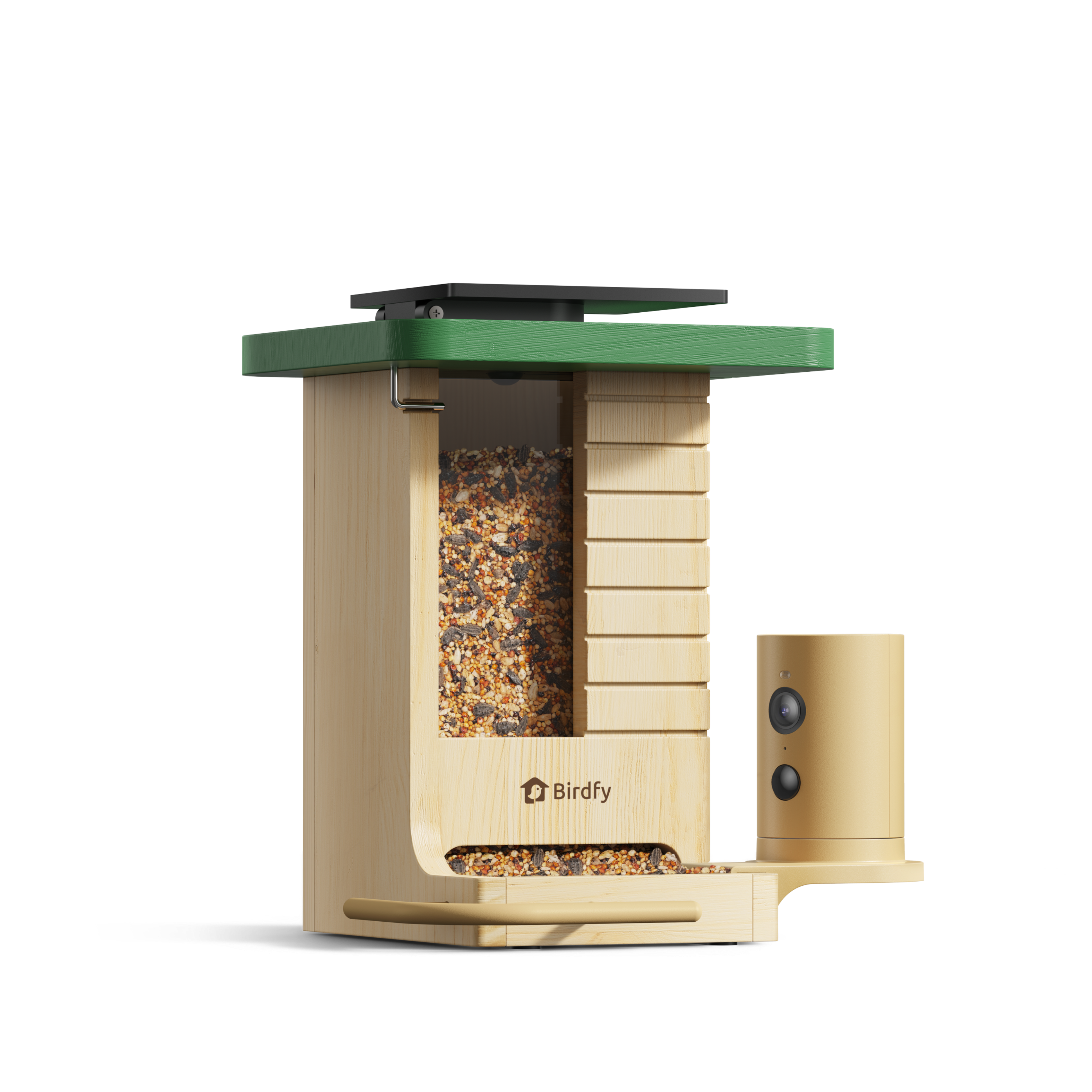 Birdfy Feeder Wood – Mangeoire à Oiseaux Intelligente en Bois avec Caméra
