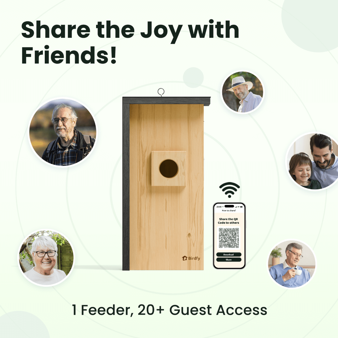 Birdfy Nest - Maison à Oiseaux Intelligente en Bois avec Caméra