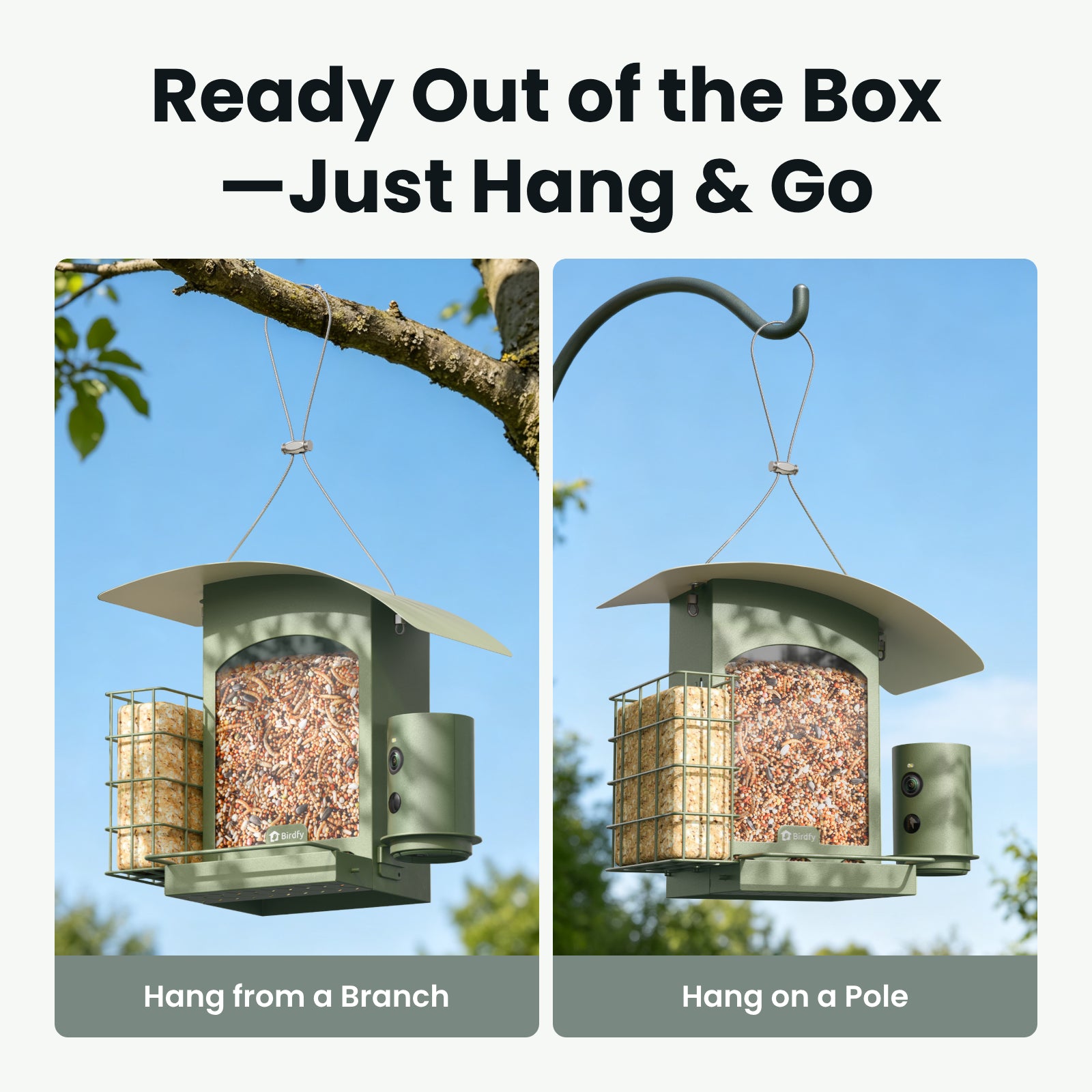 Birdfy Feeder Metal A - Mangeoire à Oiseaux avec Caméra